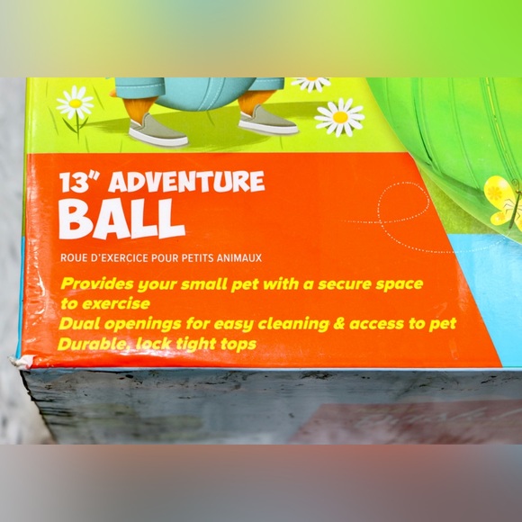 All Living Things Tiny Tales 13" Small Pet Exercise BALL - Picture 8 of 9